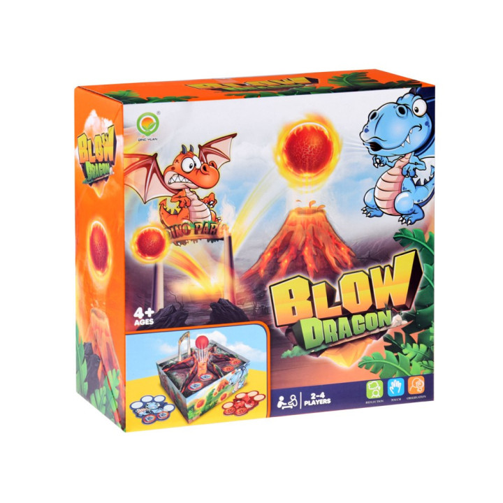 Rodzinna gra zręcznościowa Smoczy Wulkan zdmuchnij kulę GR0616