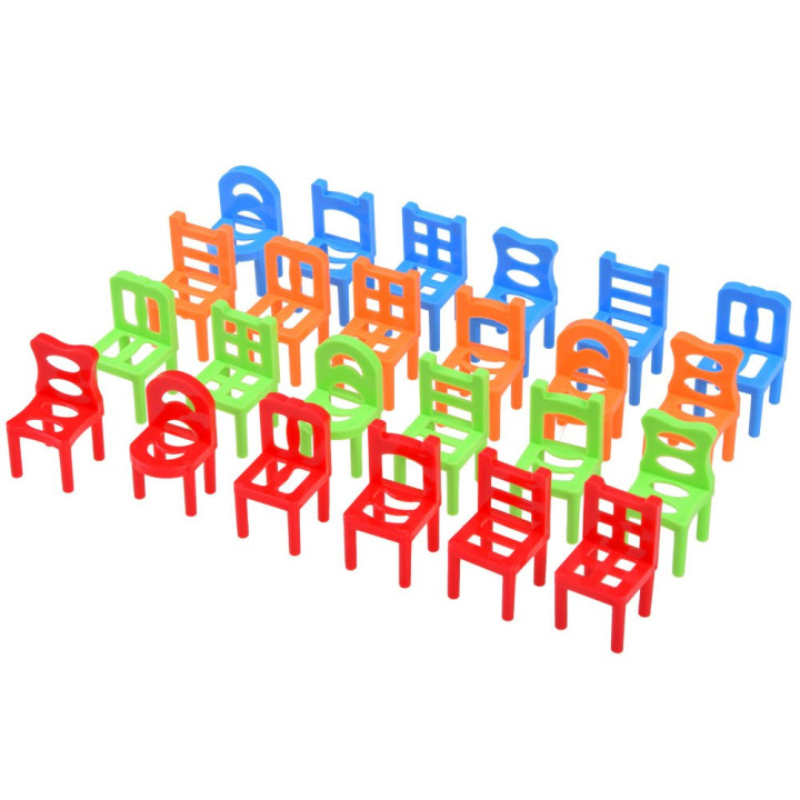 Kolorowa gra zręcznościowa Spadające Krzesła x 24 sztuki GR0500