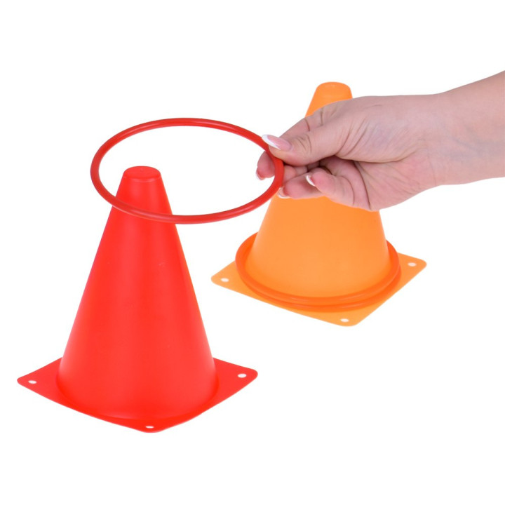 Gra Zręcznościowa Ruchowa Pachołki Obręcze Woreczki dla Dzieci SP0823