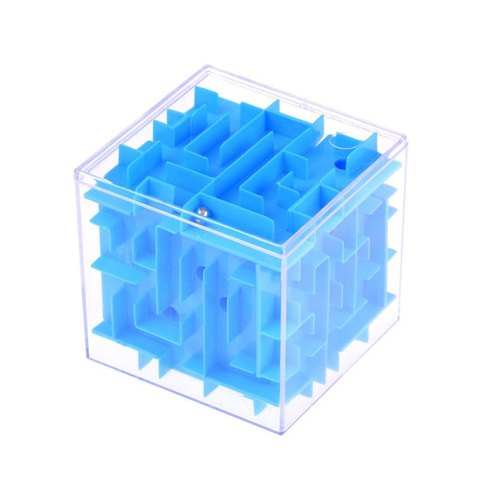 Kostka labirynt obrotowa Gra zręcznościowa kolorowa kostka 7,5 cm GR0423