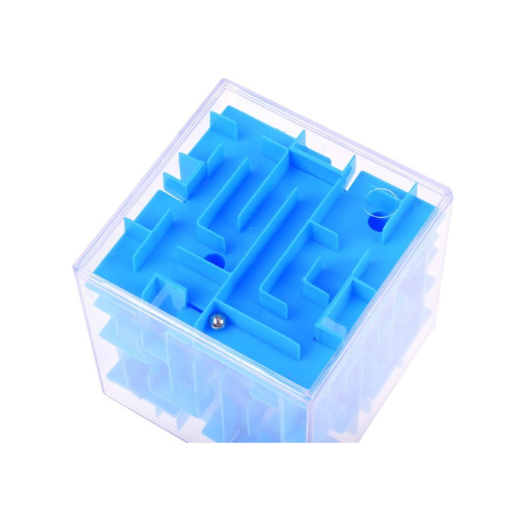 Kostka labirynt obrotowa Gra zręcznościowa kolorowa kostka 7,5 cm GR0423
