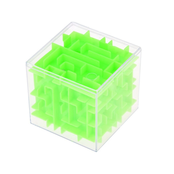 Kostka labirynt obrotowa Gra zręcznościowa kolorowa kostka 7,5 cm GR0423