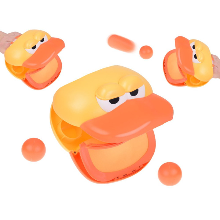 Zestaw sportowy - gra zręcznościowa Wyrzutnia KACZKA + 4 piłki ZA5604