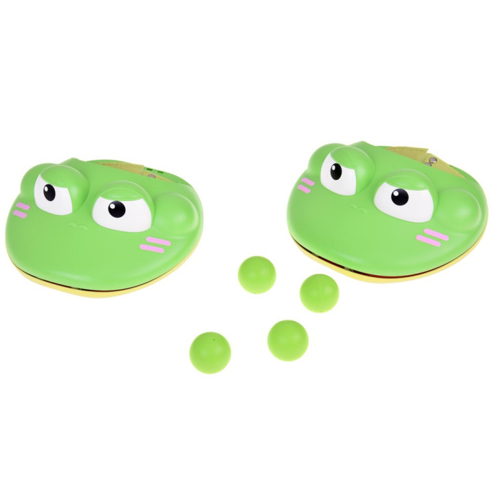 Zestaw sportowy - gra zręcznościowa Wyrzutnia ŻABA + 4 piłki ZA5604