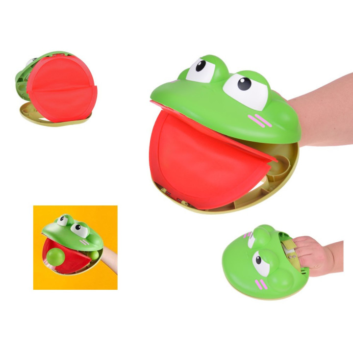 Zestaw sportowy - gra zręcznościowa Wyrzutnia ŻABA + 4 piłki ZA5604