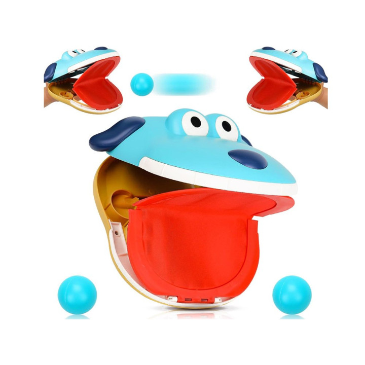 Zestaw sportowy - gra zręcznościowa Wyrzutnia PIES + 4 piłki ZA5604