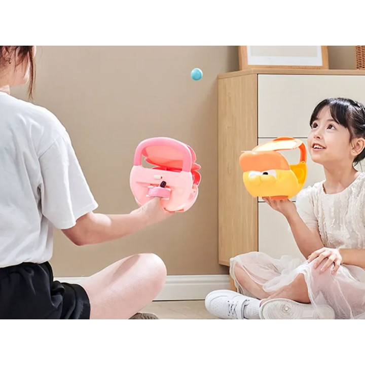 Zestaw sportowy - gra zręcznościowa Wyrzutnia KACZKA + 4 piłki ZA5604