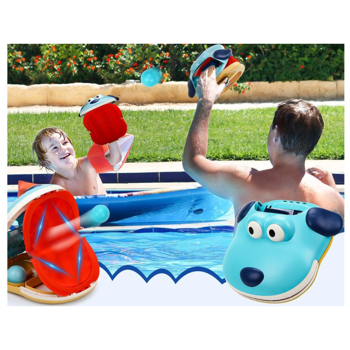 Zestaw sportowy - gra zręcznościowa Wyrzutnia PIES + 4 piłki ZA5604