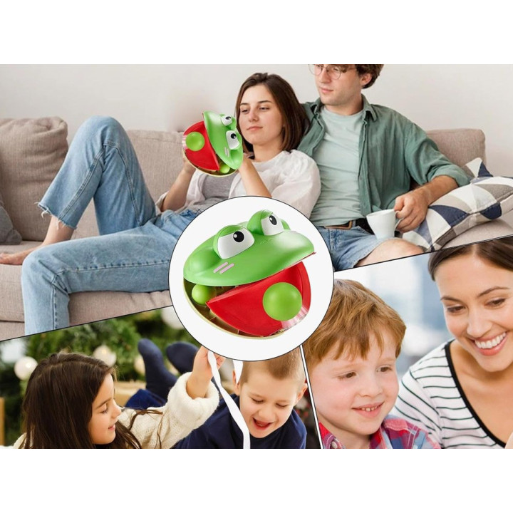 Zestaw sportowy - gra zręcznościowa Wyrzutnia ŻABA + 4 piłki ZA5604