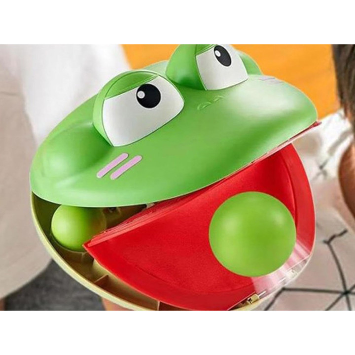 Zestaw sportowy - gra zręcznościowa Wyrzutnia ŻABA + 4 piłki ZA5604