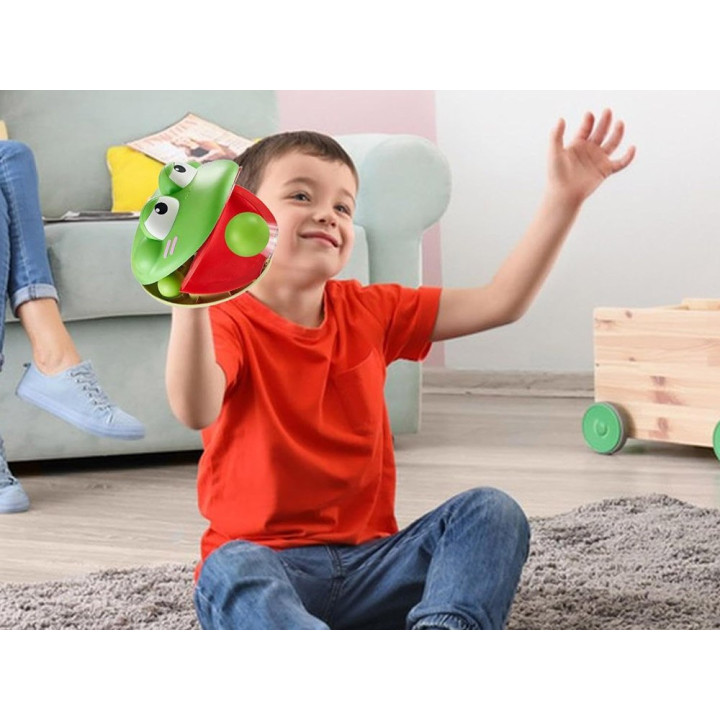 Zestaw sportowy - gra zręcznościowa Wyrzutnia ŻABA + 4 piłki ZA5604