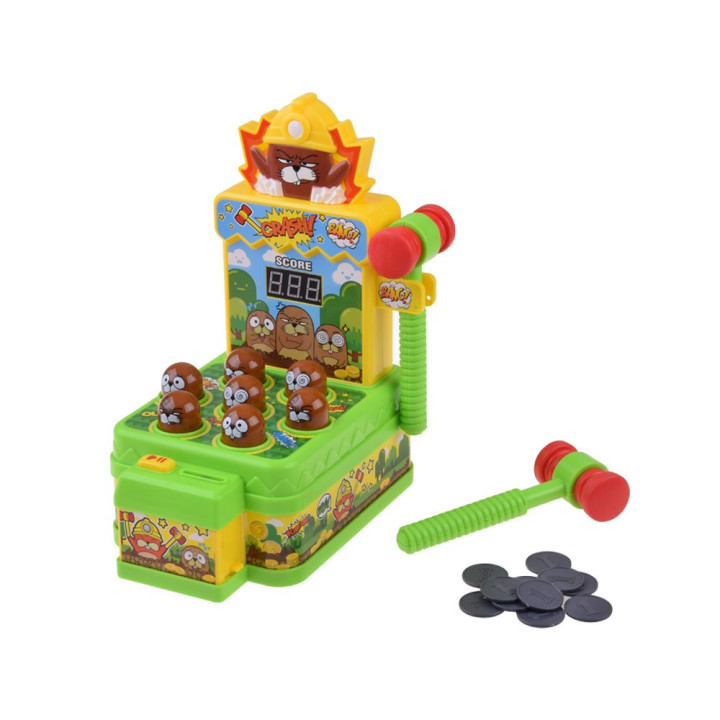 Gra zręcznościowa Uderz młoteczkiem kreciki - światło i dźwięk ZA5954