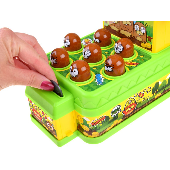 Gra zręcznościowa Uderz młoteczkiem kreciki - światło i dźwięk ZA5954