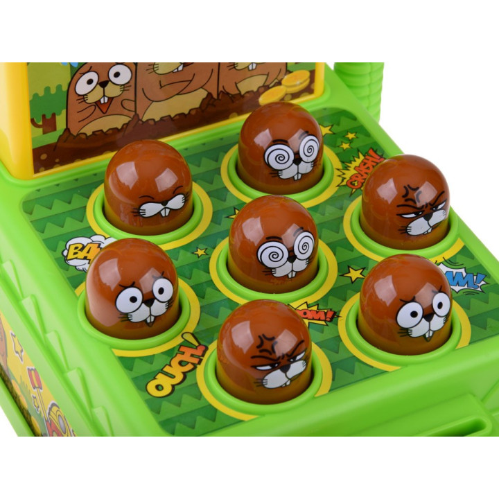 Gra zręcznościowa Uderz młoteczkiem kreciki - światło i dźwięk ZA5954