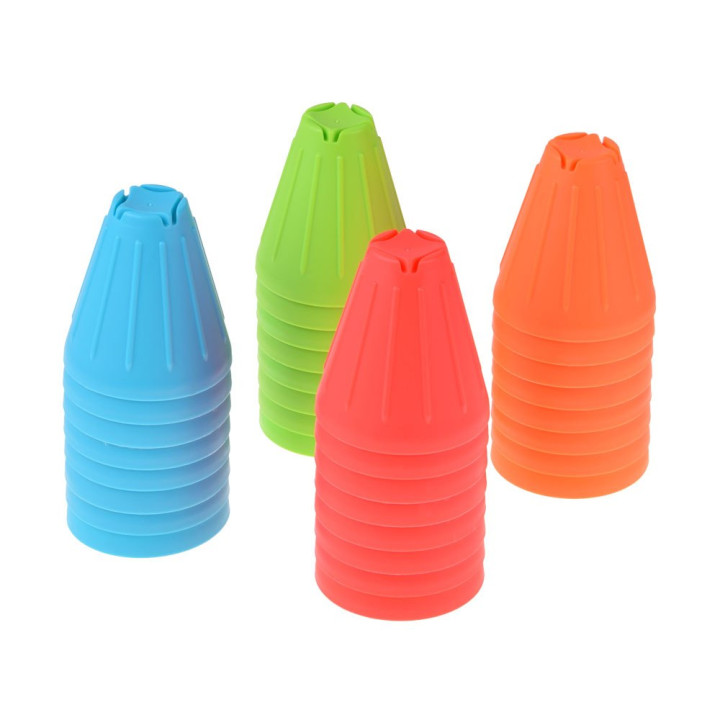 Gra zręcznościowa SZYBKIE KUBKI Trójkątne klocki + piłki 38-ele ZA5811