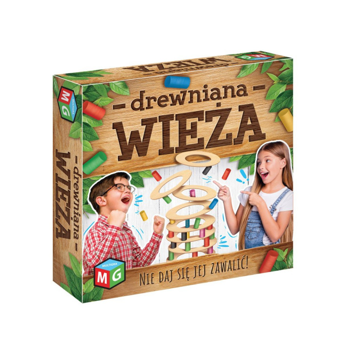 Gra zręcznościowa DREWNIANA WIEŻA Multigra GR0528