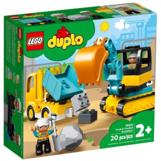 LEGO(R) DUPLO 10931 Ciężarówka i koparka gąsienicowa