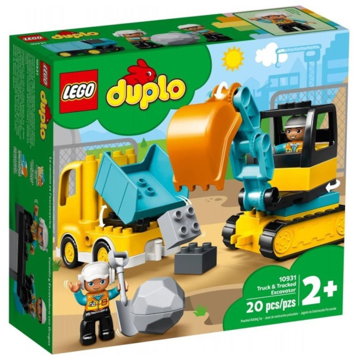 LEGO(R) DUPLO 10931 Ciężarówka i koparka gąsienicowa