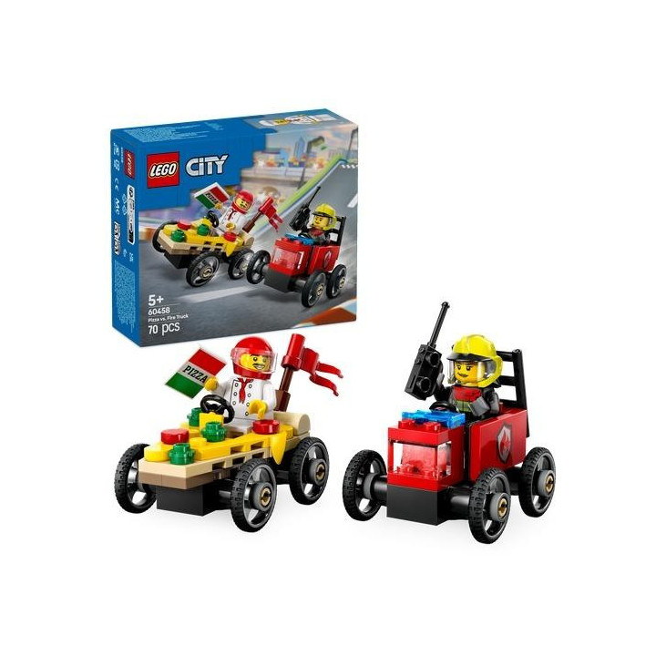 LEGO(R) CITY 60458 Zestaw wyścigówek: pizza kontra