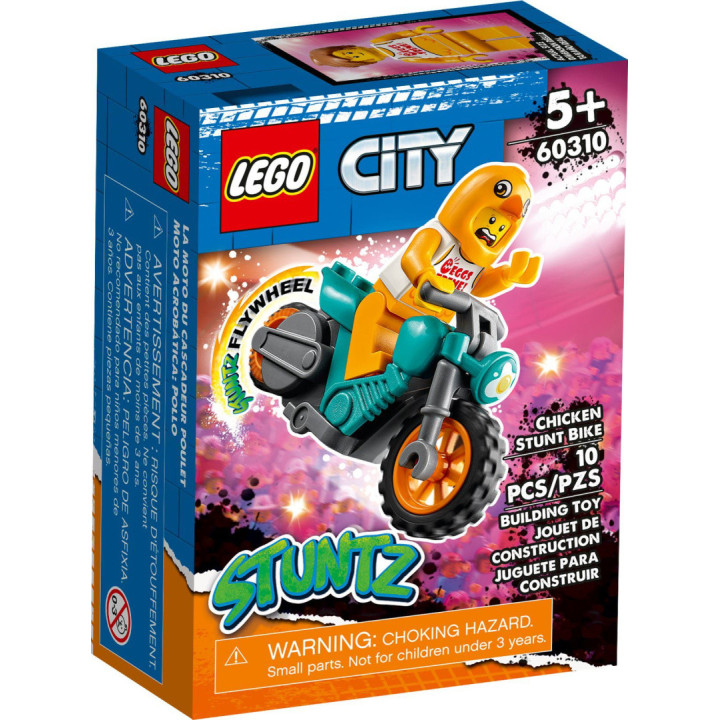 LEGO 60310 City Motocykl kaskaderski z kurczakiem