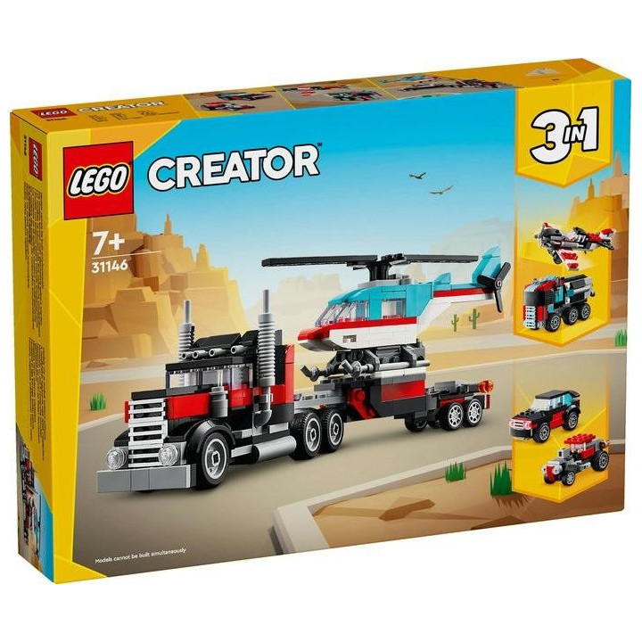 LEGO(R) CREATOR 31146 Ciężarówka z platformą i hel..