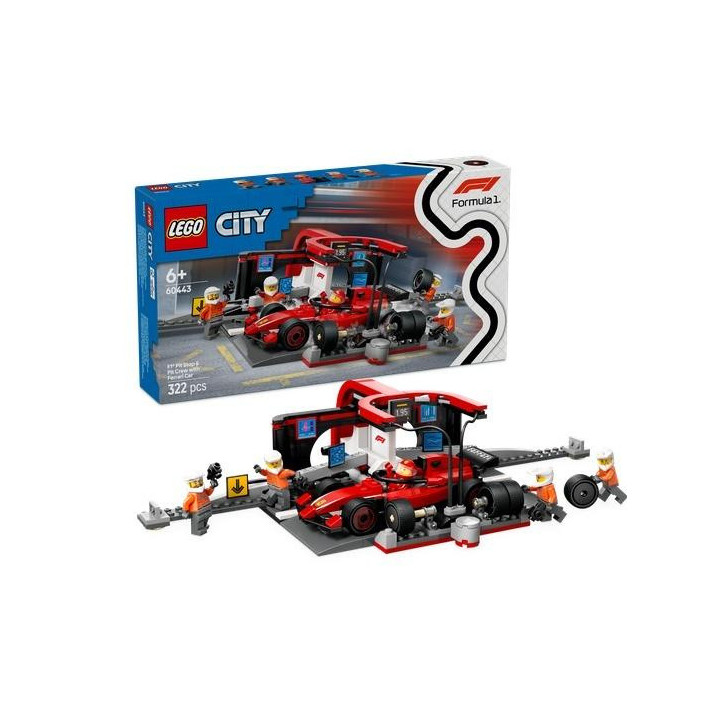LEGO(R) CITY 60443 Pit stop i mechanicy z Ferrari